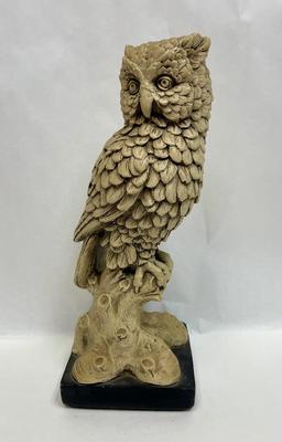 Maxwell Owl Statue Figurine, tip of ear damaged