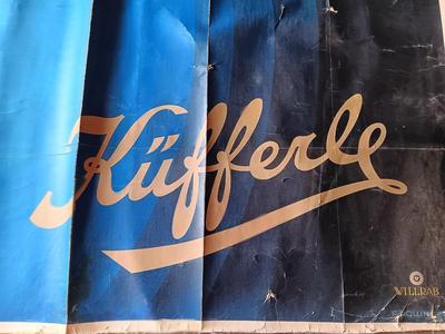 rare Antique Poster on canvas - Trinkschokolade Kufferle