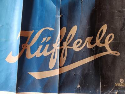 rare Antique Poster on canvas - Trinkschokolade Kufferle