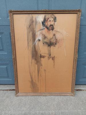 Self-Impressionism Art Painting in Antique gold frame