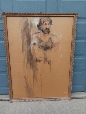 Self-Impressionism Art Painting in Antique gold frame