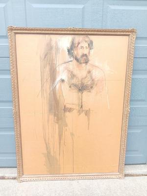 Self-Impressionism Art Painting in Antique gold frame