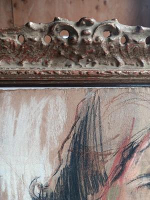 Self-Impressionism Art Painting in Antique gold frame