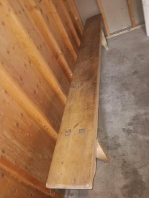 Antique solid wood Tressel Bench - 8'Long- Trestle or Farmhouse