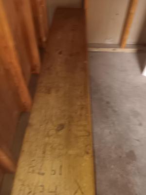 Antique solid wood Tressel Bench - 8'Long- Trestle or Farmhouse