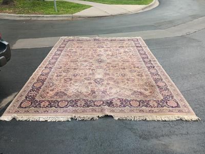 Large Vintage Antique Persian area rug - room sized 97" x 137"