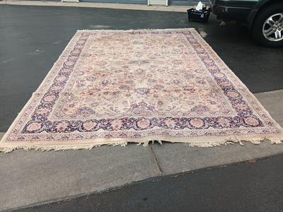 Large Vintage Antique Persian area rug - room sized 97" x 137"