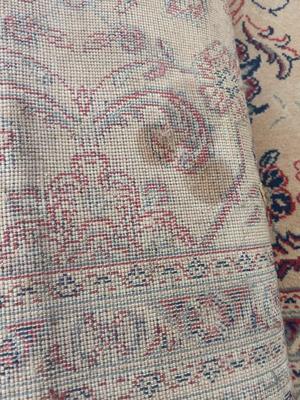 Large Vintage Antique Persian area rug - room sized 97" x 137"