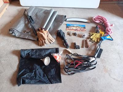 Automotive needs - Jumper cables - Mag light - Rope - Ice scrapers and more