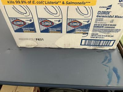Three 120 oz. Clorox Germicidal Bleach
