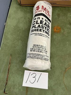 250 sq. ft. Clear Plastic Sheeting