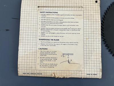 8" Cutter Blade for Saw