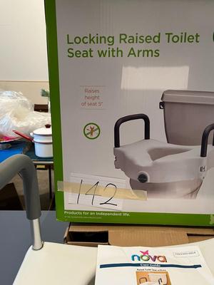 NOVA Locking Raised Toilet Seat with Arms Like New