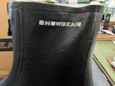 SnowGear Boots Vulcanized Rubber Upper Fleece-Lined Studded Overshoe