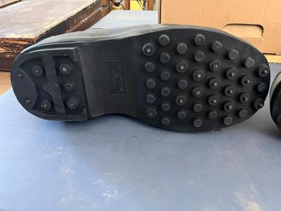 SnowGear Boots Vulcanized Rubber Upper Fleece-Lined Studded Overshoe