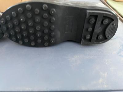 SnowGear Boots Vulcanized Rubber Upper Fleece-Lined Studded Overshoe