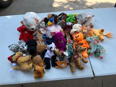 Assorted Beanie Babies - Approx 28