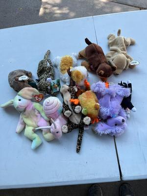 Assorted Beanie Babies - Approximately 11