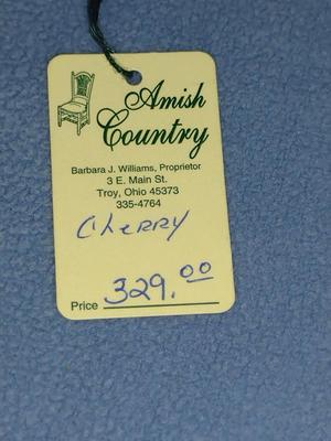 Amish Country Cherry Blanket Chest with Key- Approx 36" x 17" x 18" Tall