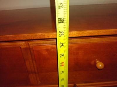 Thomasville Cherry Finish Stretch Dresser- Approx 63 3/4" x 19" x 35" Tall