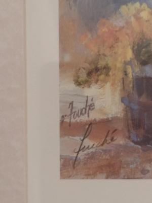 Virginia Fouche Bolton 'Charleston Flower Ladies' Framed Print- Double Signed by Artist