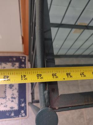 Metal Baker's Rack with Glass Shelves- Approx 40" x 16" x 72" Tall