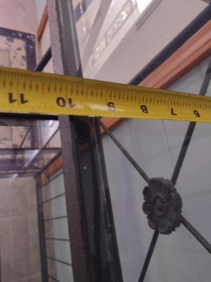 Metal Baker's Rack with Glass Shelves- Approx 40" x 16" x 72" Tall