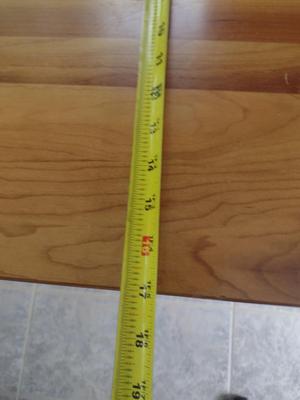 Wooden Cherry Finish Storage Shelf- Approx 54 1/2" x 17" x 32" Tall