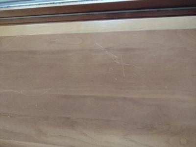 Wooden Cherry Finish Storage Shelf- Approx 54 1/2" x 17" x 32" Tall