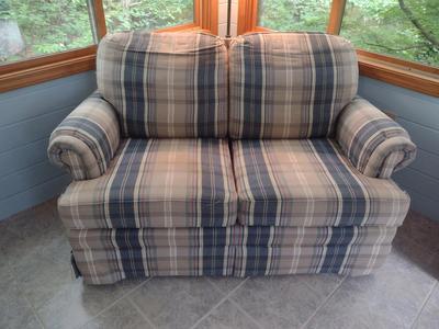 Norwalk Furniture Upholstered Loveseat with Ottoman
