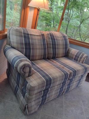 Norwalk Furniture Upholstered Loveseat with Ottoman