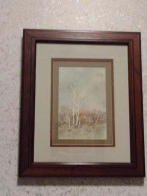 Art by Donna Zeller- Framed and Matted Under Glass