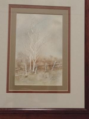 Art by Donna Zeller- Framed and Matted Under Glass