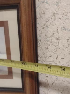 Pair of Framed Children Playing/Winter Scene Paintings