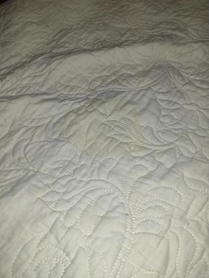 LL Bean Quilted King Size Coverlet- Approx 105" x 95"