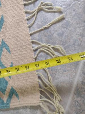 Woven Native American Design Area Rug- Approx 40" x 23 1/4"