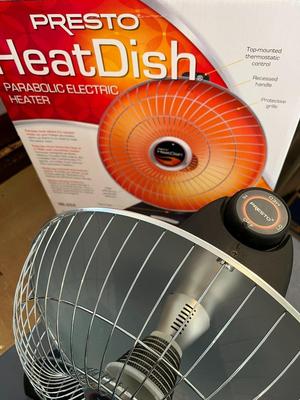 Presto Heat Dish Parabolic Electric Heater New