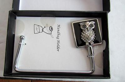 Handbag Holder Hook, Owl Theme, Unused