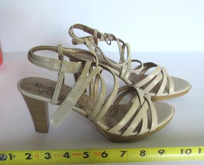 Women's Open Toed High Heeled Sandles, Ankle Straps, Mudd