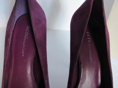 Women's Plum Suede Stilettos, BCBG, Nice!