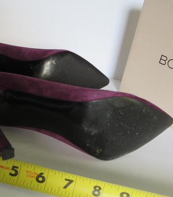 Women's Plum Suede Stilettos, BCBG, Nice!