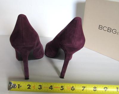 Women's Plum Suede Stilettos, BCBG, Nice!