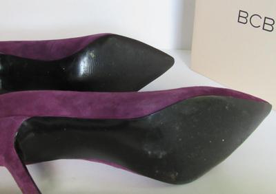 Women's Plum Suede Stilettos, BCBG, Nice!