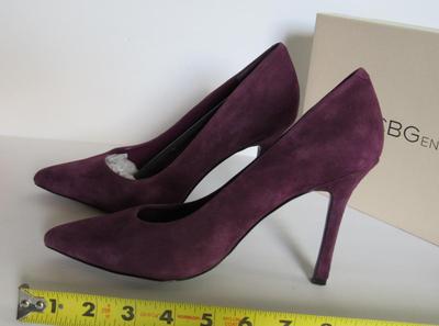 Women's Plum Suede Stilettos, BCBG, Nice!