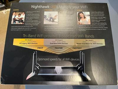 Netgear Nighthawk Triband Model #R8000 3.2 Gbps WI FI Speed