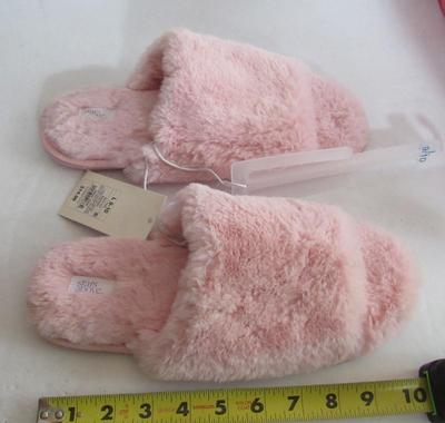 Women's So Soft and Furry Slippers, Never Used, 9-10