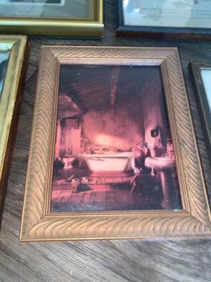 Antique Frames, Artwork and Mirror