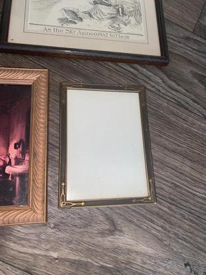 Antique Frames, Artwork and Mirror