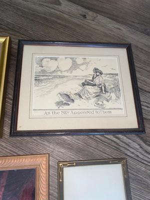 Antique Frames, Artwork and Mirror