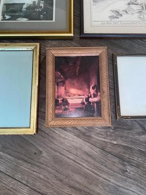 Antique Frames, Artwork and Mirror